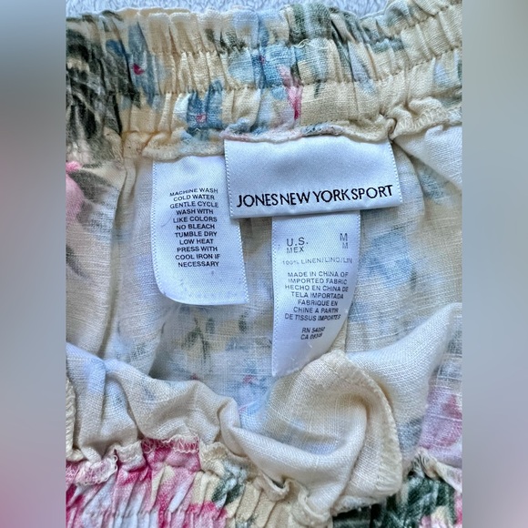 VINTAGE Floral Linen Pants - Picture 5 of 9